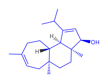 Molecular Structure of 151063-13-7 ((3S,3aS,5aS,10aR,10bS)-3a,5a,8-trimethyl-1-(propan-2-yl)-3,3a,4,5,5a,6,9,10,10a,10b-decahydrocyclohepta[e]inden-3-ol)