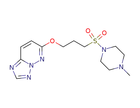 Molecular Structure of 152537-80-9 (6-{3-[(4-methylpiperazin-1-yl)sulfonyl]propoxy}[1,2,4]triazolo[1,5-b]pyridazine)