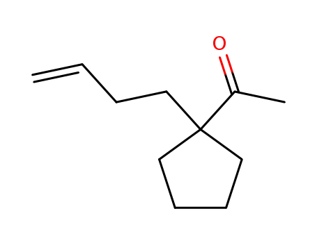 Molecular Structure of 152090-66-9 (Ethanone, 1-[1-(3-butenyl)cyclopentyl]- (9CI))