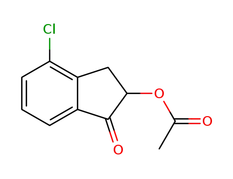 4-chloro-1-oxo-2,3-dihydro-1H-inden-2-yl acetate