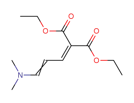 Molecular Structure of 1508-11-8 (diethyl [(2E)-3-(dimethylamino)prop-2-en-1-ylidene]propanedioate)