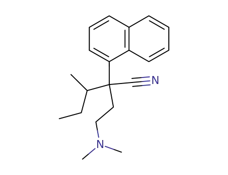 Molecular Structure of 1509-15-5 (α-[2-(Dimethylamino)ethyl]-α-(1-methylpropyl)-1-naphthaleneacetonitrile)