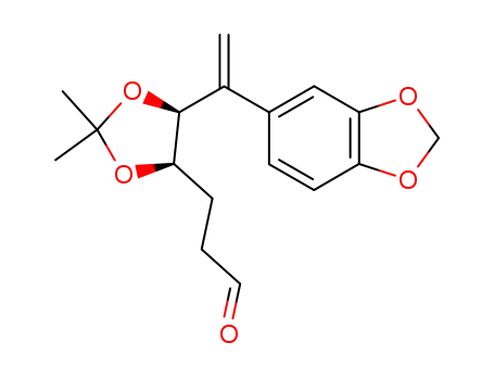 (4R,5S)-4,5-O-isopropylidenedioxy-6-(3,4-methylenedioxy)phenyl-6-heptenal
