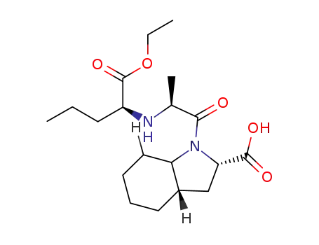 Molecular Structure of 82978-68-5 (1-[2-[[1-(ethoxycarbonyl)butyl]amino]propionyl]octahydro-1H-indole-2-carboxylic acid)