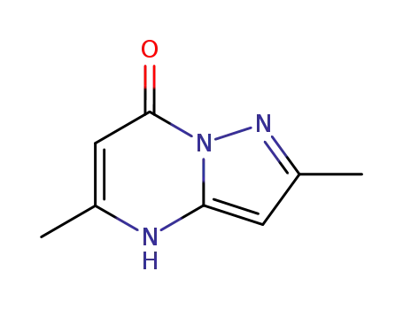 Molecular Structure of 98488-10-9 (2,5-DIMETHYLPYRAZOLO(1,5-A)PYRIMIDIN-7-ONE)