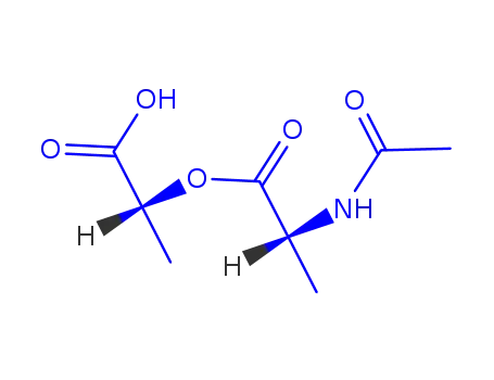 Molecular Structure of 136577-05-4 (AC-D-ALA-D-LACTIC ACID)