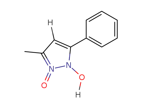 Molecular Structure of 136229-96-4 (1-HYDROXY-3-METHYL-5-PHENYL-1H-PYRAZOL-2-IUM-2-OLATE)