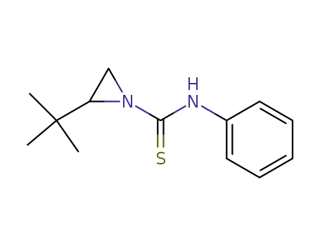 Molecular Structure of 13639-45-7 (2-tert-butyl-N-phenylaziridine-1-carbothioamide)