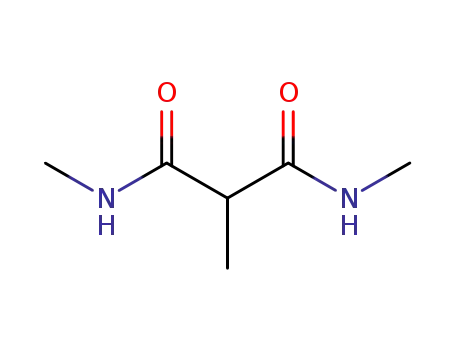 Molecular Structure of 13566-69-3 (N,N'-dimethyl-2-methylmalondiamide)