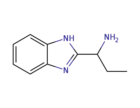 Molecular Structure of 130907-05-0 (1H-Benzimidazole-2-methanamine,alpha-ethyl-(9CI))