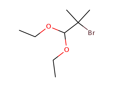 Molecular Structure of 98561-16-1 (2-bromo-1,1-diethoxy-2-methyl-propane)