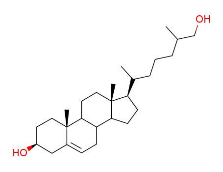 Molecular Structure of 26259-77-8 (Cholest-5-ene-3beta,26-diol)