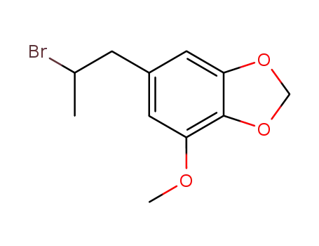 Molecular Structure of 157426-98-7 (2-bromo-1-(3-methoxy-4,5-methylenedioxyphenyl)propane)