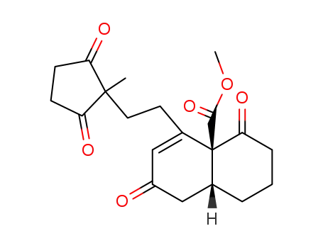 (4aS,8aR)-5-[2-(1-Methyl-2,5-dioxo-cyclopentyl)-ethyl]-4,7-dioxo-1,3,4,7,8,8a-hexahydro-2H-naphthalene-4a-carboxylic acid methyl ester