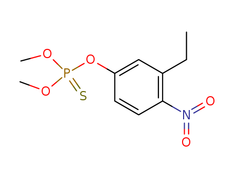 13074-09-4,O-(3-ethyl-4-nitrophenyl) O,O-dimethyl phosphorothioate,Phenol,3-ethyl-4-nitro-, O-ester with O,O-dimethyl phosphorothioate (8CI);3-Ethyldimethylparathion; O,O-Dimethyl O-(3-ethyl-4-nitrophenyl)phosphorothioate