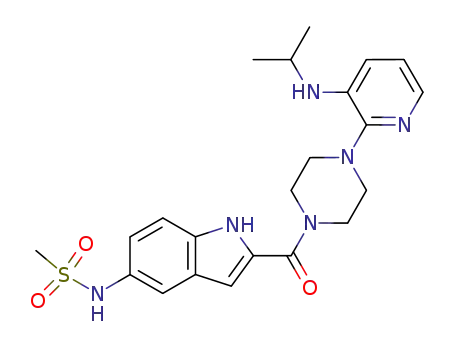Molecular Structure of 136817-59-9 (DELAVIRDINE)