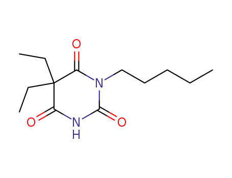 Molecular Structure of 15517-31-4 (5,5-Diethyl-1-pentylbarbituric acid)