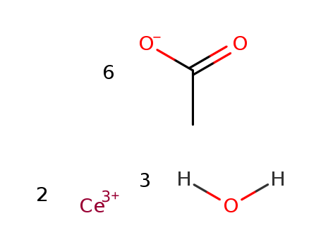 Acetic acid, cerium(3+)salt, hydrate (2:3) (9CI)(17829-82-2)