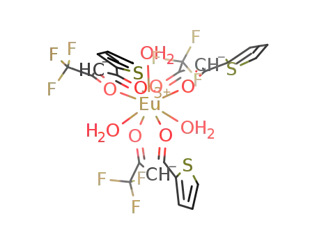 Molecular Structure of 21392-96-1 (EUROPIUM (III) THENOYLTRIFLUOROACETONATE TRIHYDRATE)