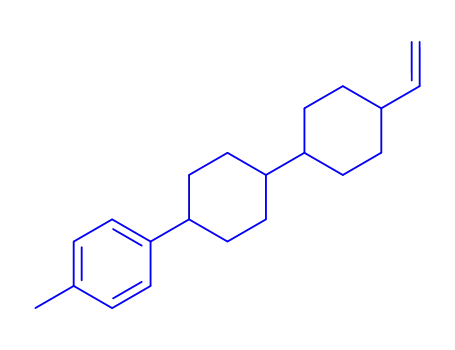 Molecular Structure of 155041-85-3 (1-Methyl-4-(4-trans-vinyl-[1,1′-bicyclohexyl]-4′-trans-yl)-benzol)