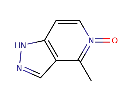 Molecular Structure of 156118-07-9 (1H-Pyrazolo[4,3-c]pyridine,4-methyl-,5-oxide(9CI))