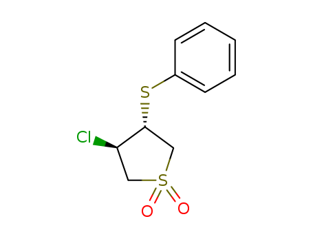 Thiophene,3-chlorotetrahydro-4-(phenylthio)-, 1,1-dioxide, trans- (8CI,9CI)