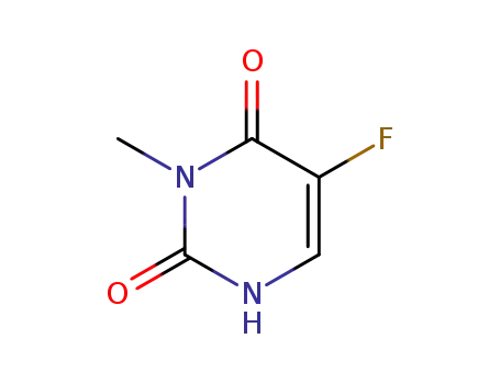 Molecular Structure of 4840-69-1 (5-fluoro-3-methyl-1H-pyrimidine-2,4-dione)