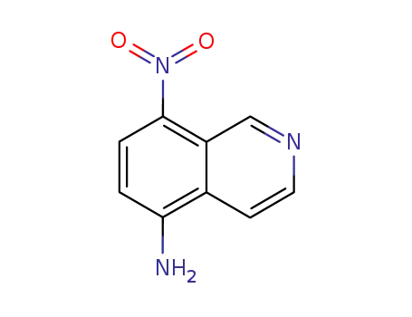 Molecular Structure of 156901-58-5 (8-NITROISOQUINOLIN-5-AMINE)