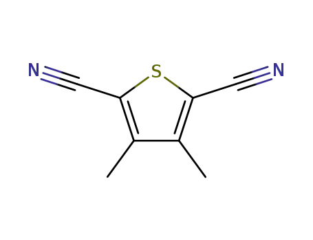 Molecular Structure of 155632-41-0 (3,4-DIMETHYLTHIOPHENE-2,5-DICARBONITRILE)