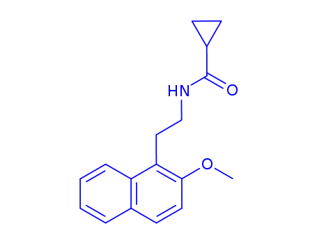 Molecular Structure of 156482-69-8 (Cyclopropanecarboxamide,N-[2-(2-methoxy-1-naphthalenyl)ethyl]-)