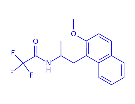 Molecular Structure of 156482-80-3 (Acetamide,2,2,2-trifluoro-N-[2-(2-methoxy-1-naphthalenyl)-1-methylethyl]-)