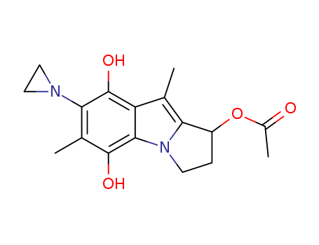 155474-43-4,7-(1-azidirinyl)-2,3-dihydro-1-acetoxy-5,8-dihydroxy-6,9-dimethyl-1H-pyrrolo(1,2-a)indole,7-(1-azidirinyl)-2,3-dihydro-1-acetoxy-5,8-dihydroxy-6,9-dimethyl-1H-pyrrolo(1,2-a)indole