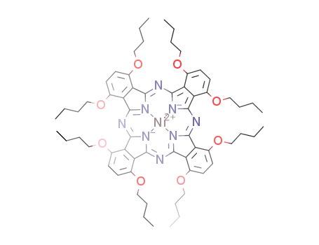 Molecular Structure of 155773-71-0 (NI(II)-1,4,8,11,15,18,22,25-OCTABUTOXY- PHTHALOCYANINE)