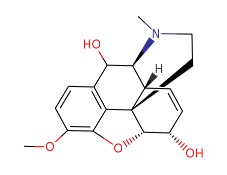 1777-89-5,10-HYDROXYCODEINE,Codeine,10-hydroxy- (7CI); Morphinan-6a,10-diol, 7,8-didehydro-4,5a-epoxy-3-methoxy-17-methyl- (8CI); 10-Hydroxycodeine; NSC 63826
