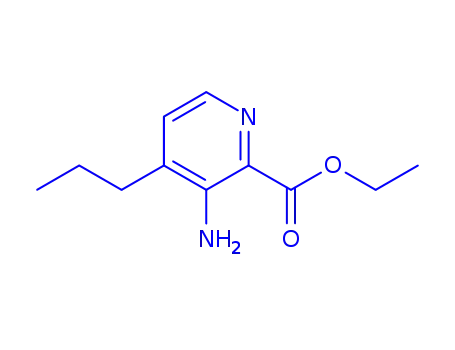 Molecular Structure of 155879-83-7 (2-Pyridinecarboxylicacid,3-amino-4-propyl-,ethylester(9CI))