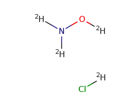Molecular Structure of 15588-23-5 (HYDROXYLAMINE-D3 DEUTERIOCHLORIDE)