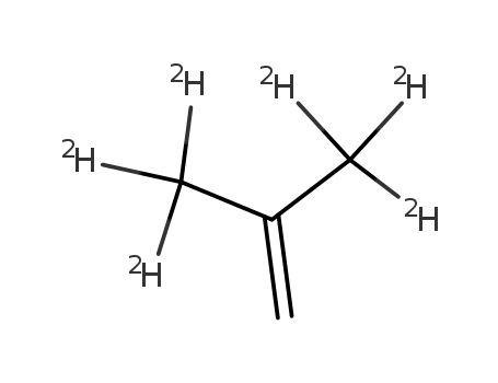 Molecular Structure of 1560-62-9 (2-METHYL-D3-PROPENE-3,3,3-D3)