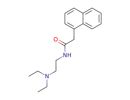 Molecular Structure of 15485-55-9 (N-[2-(diethylamino)ethyl]-2-(naphthalen-1-yl)acetamide)