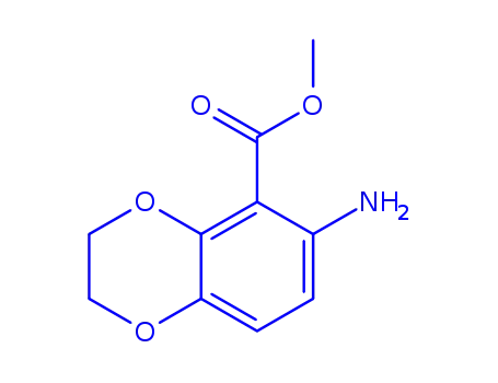 Molecular Structure of 179262-62-5 (1,4-Benzodioxin-5-carboxylicacid,6-amino-2,3-dihydro-,methylester(9CI))