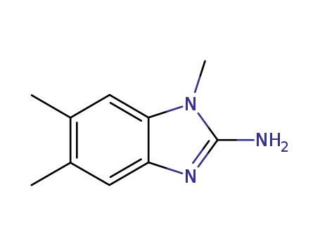 Molecular Structure of 15777-02-3 (1H-Benzimidazol-2-amine,1,5,6-trimethyl-(9CI))