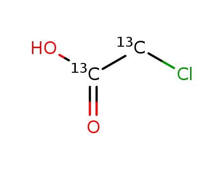 Molecular Structure of 1633-47-2 (CHLOROACETIC-2-13C ACID)