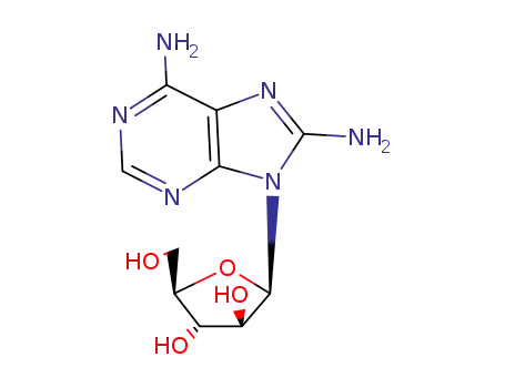 9H-Purine,8-diamino-9-beta-D-ribofuranosyl-