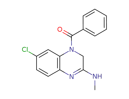 Molecular Structure of 17953-25-2 (1-benzoyl-7-chloro-1,2-dihydro-3-methylaminoquinoxaline)