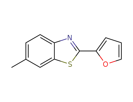 Molecular Structure of 1569-82-0 (Benzothiazole, 2-(2-furanyl)-6-methyl- (9CI))