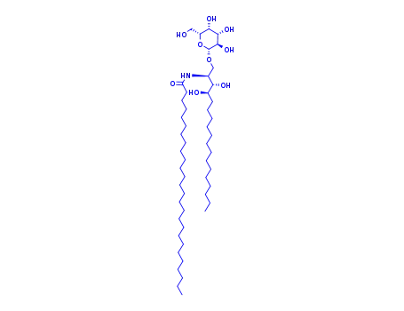 Molecular Structure of 163661-57-2 (Hexacosanamide,N-[(1S,2S,3R)-1-[(b-D-galactopyranosyloxy)methyl]-2,3-dihydroxyheptadecyl]-)