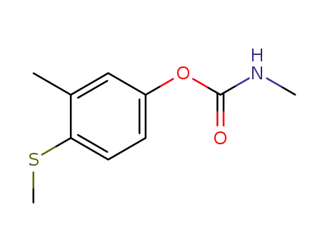 Molecular Structure of 3566-00-5 (3-methyl-4-(methylsulfanyl)phenyl methylcarbamate)