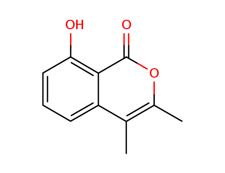 1570-27-0,8-Hydroxy-3,4-dimethyl-1H-2-benzopyran-1-one,Isocoumarin,8-hydroxy-3,4-dimethyl- (6CI,7CI,8CI); 3,4-Dimethyl-8-hydroxyisocoumarin;Oospolactone