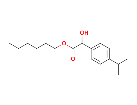 15913-12-9,hexyl hydroxy[4-(propan-2-yl)phenyl]acetate,p-Cymene-7-carboxylicacid, 7-hydroxy-, hexyl ester (6CI,8CI); NSC 404623