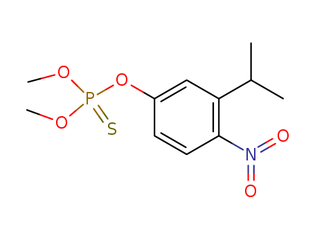 Phosphorothioic acid O,O-dimethyl O-(3-isopropyl-4-nitrophenyl) ester