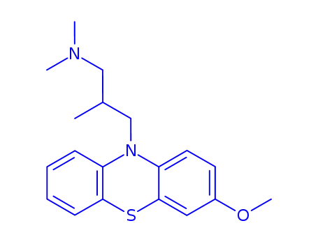 Molecular Structure of 15904-73-1 (10H-Phenothiazine-10-propanamine,3-methoxy-N,N,b-trimethyl-)